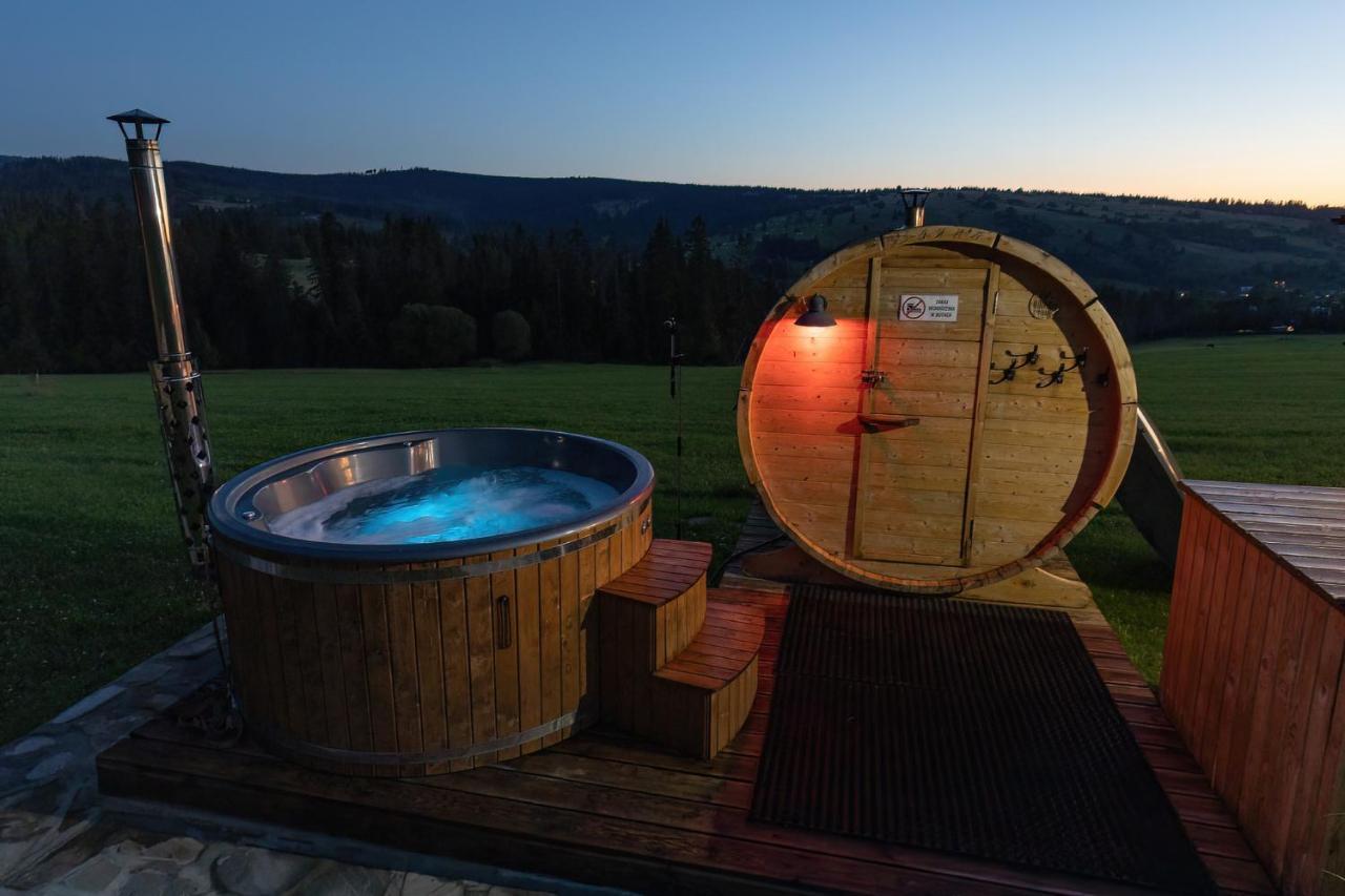Witowianskie Domki Z Kominkiem, Jacuzzi I Sauna Dzianisz Экстерьер фото