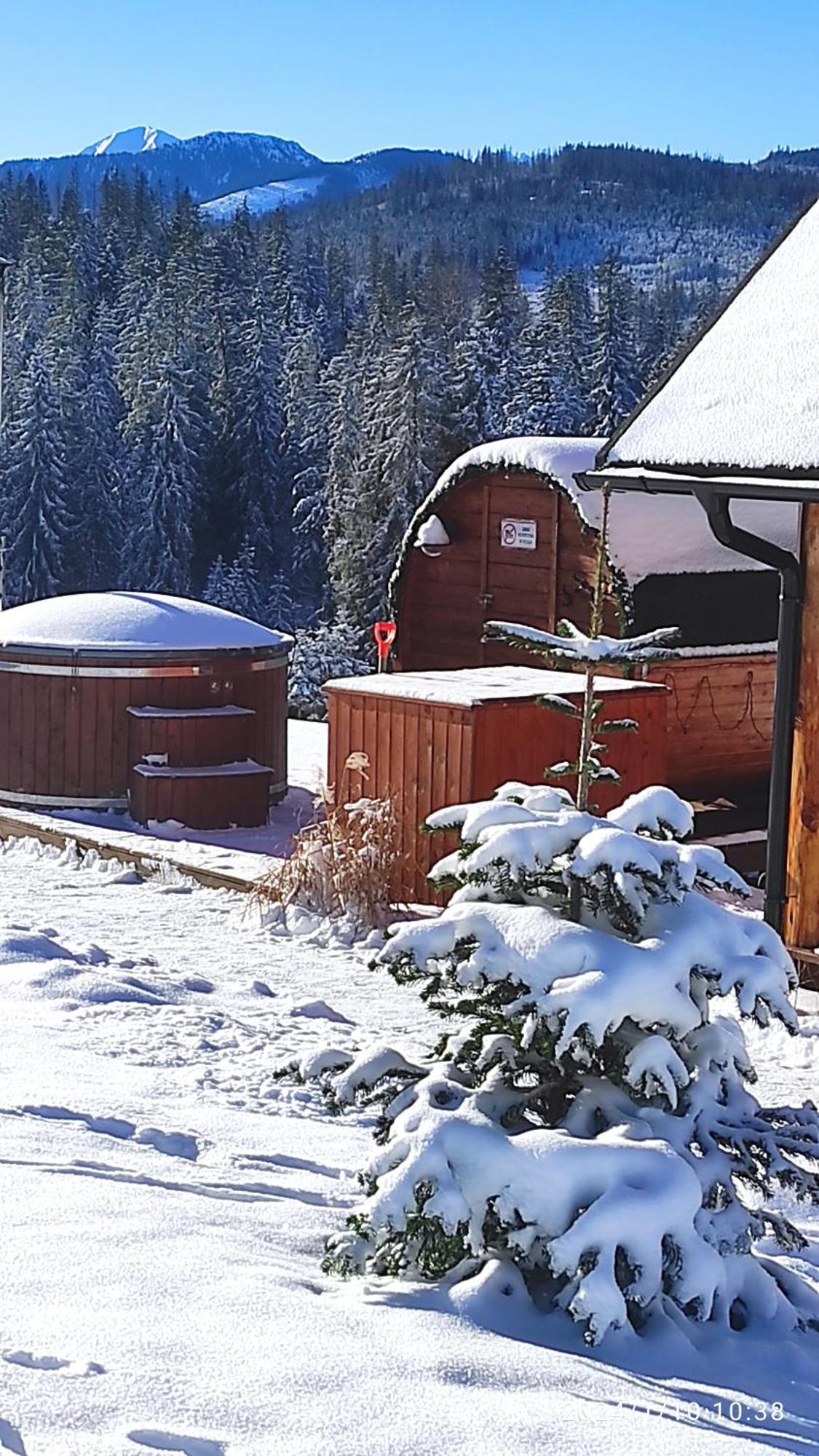 Witowianskie Domki Z Kominkiem, Jacuzzi I Sauna Dzianisz Экстерьер фото