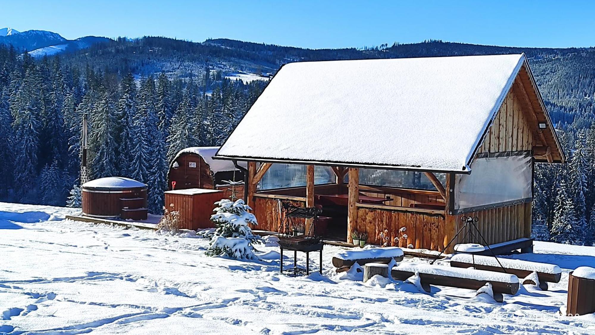 Witowianskie Domki Z Kominkiem, Jacuzzi I Sauna Dzianisz Экстерьер фото