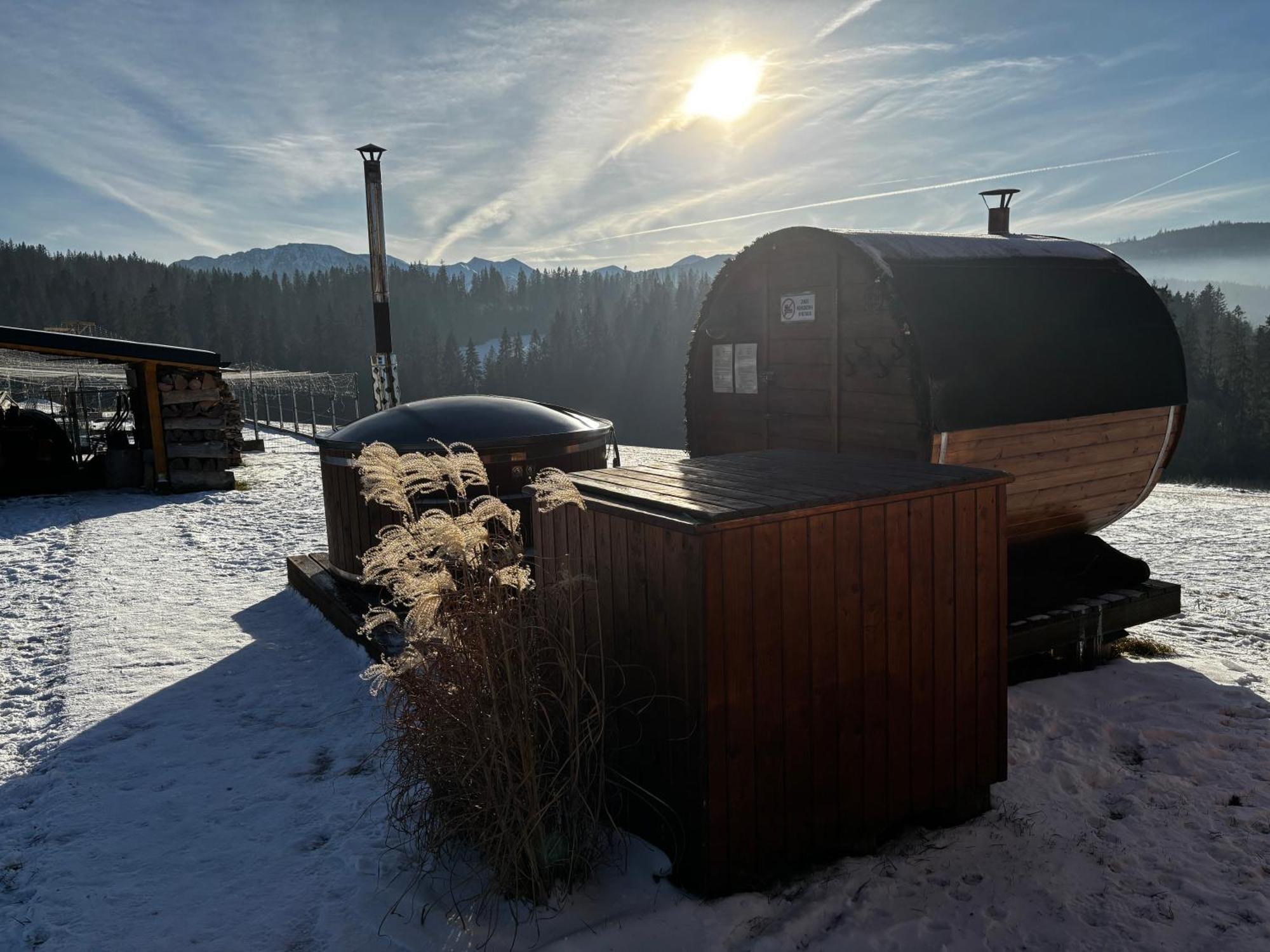 Witowianskie Domki Z Kominkiem, Jacuzzi I Sauna Dzianisz Экстерьер фото